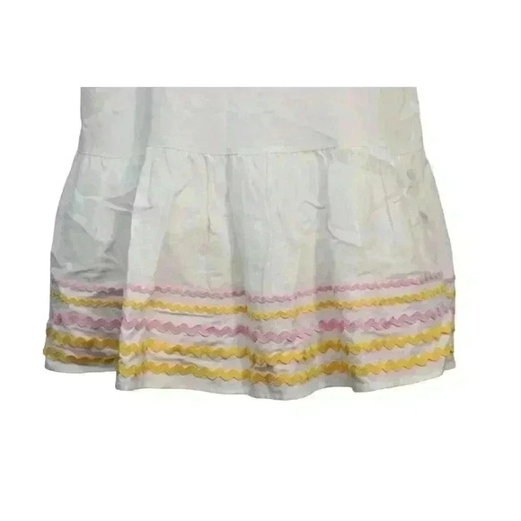 Lisa Marie Fernandez Target Dress Size Small Ric Rac Spaghetti Strap Linen Blend - Picture 5 of 13